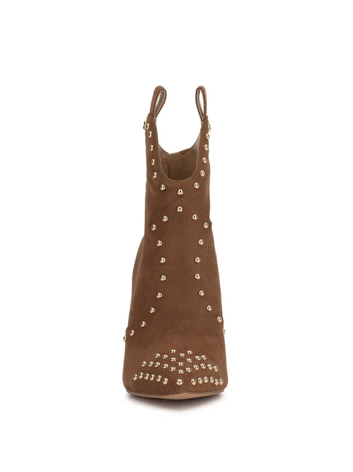 Women Boots and Booties Jessica Simpson Pixillez Studded Bootie In Tobacco