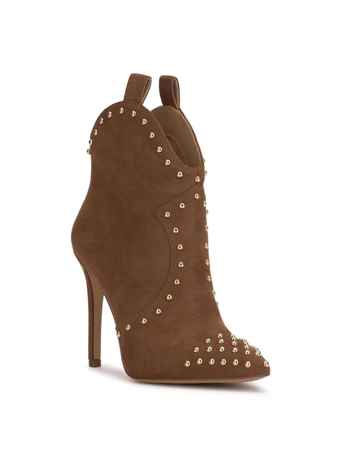 Women Boots and Booties Jessica Simpson Pixillez Studded Bootie In Tobacco