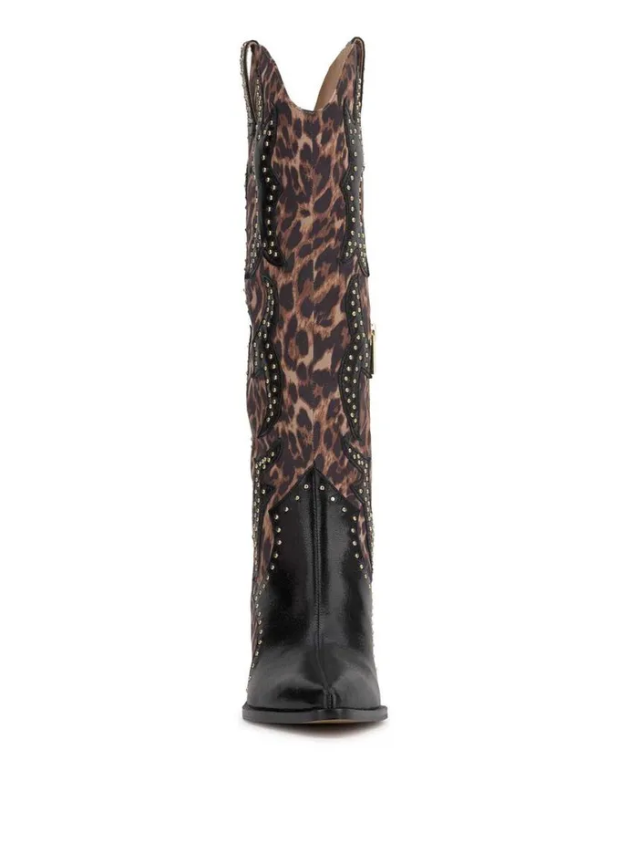 Women Boots and Booties Jessica Simpson Zaikes Western Boot In Leopard
