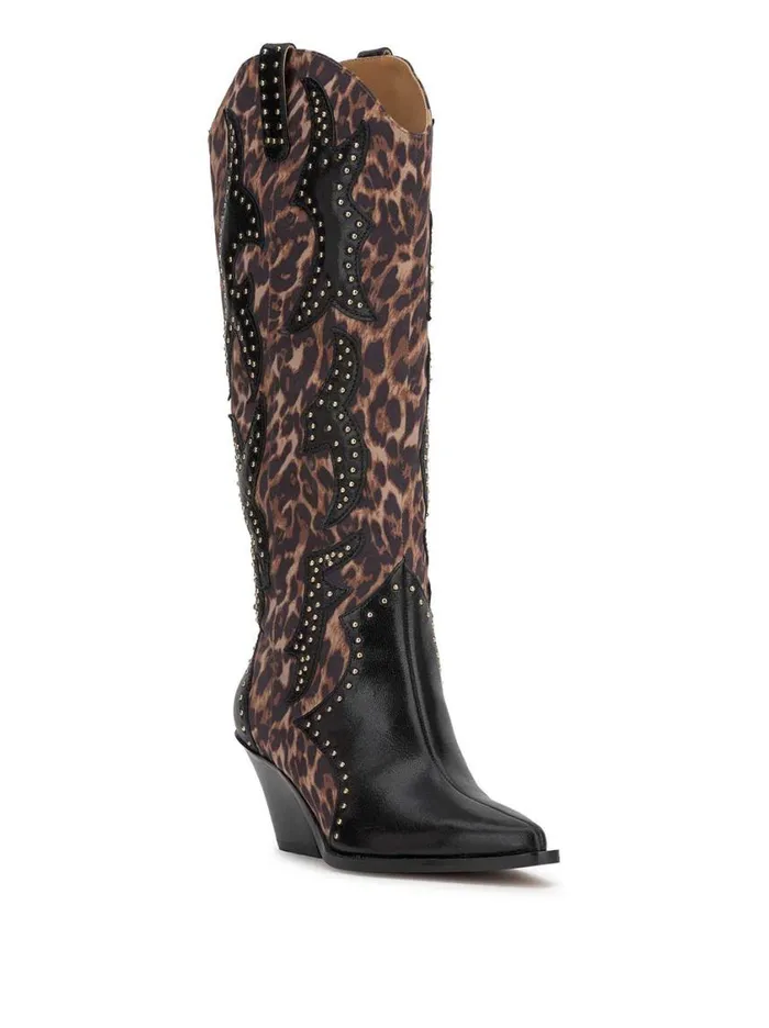 Women Boots and Booties Jessica Simpson Zaikes Western Boot In Leopard