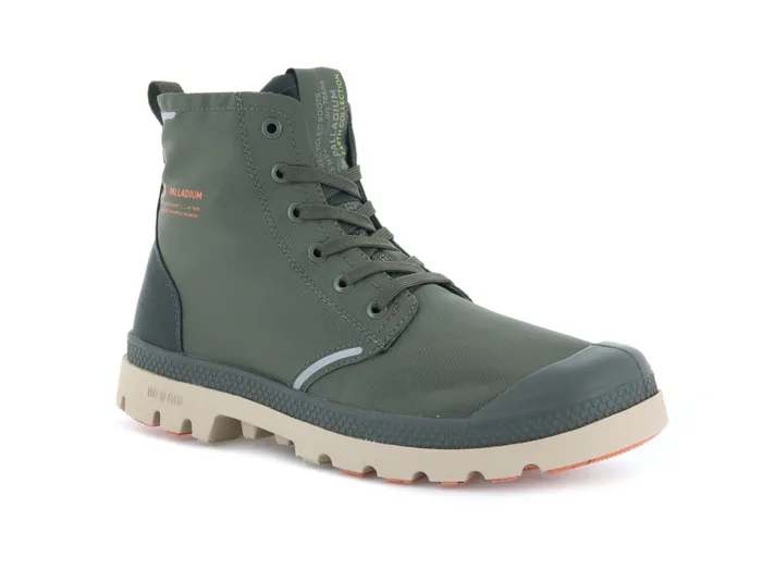 Women Boots PALLADIUM PAMPA LITE RECYCLE WP Olive Nightbeluga