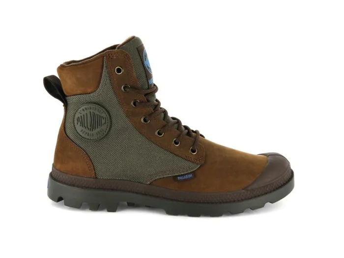 Women Boots PALLADIUM PAMPA SPORT CUFF WPN Bridle Brownmoon Mist