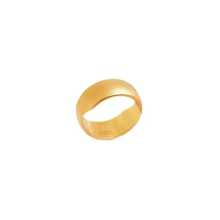 Women Bracelets and Rings Balenciaga Maxi Band Ring In Gold