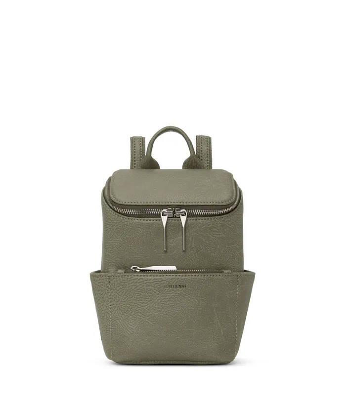 Women Brave Vegan Mini Backpack 8211 Dwell Matcha Matt and Nat Backpacks