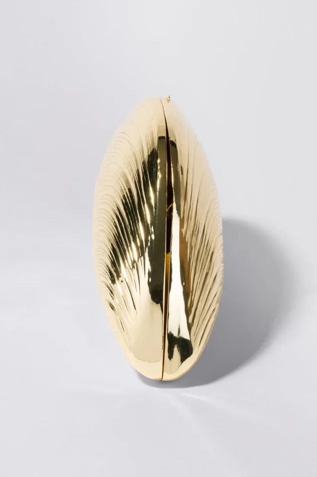Women Bridget Metal Shell Clutch Gold Jonathan Simkhai Handbags