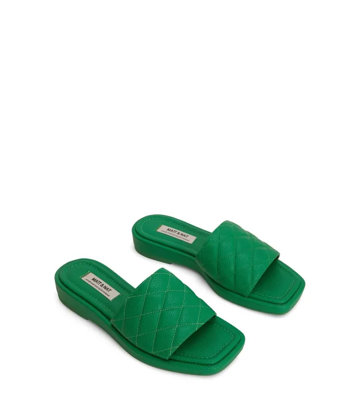 Women Brie Vegan Sandals Green Matt and Nat Sandals
