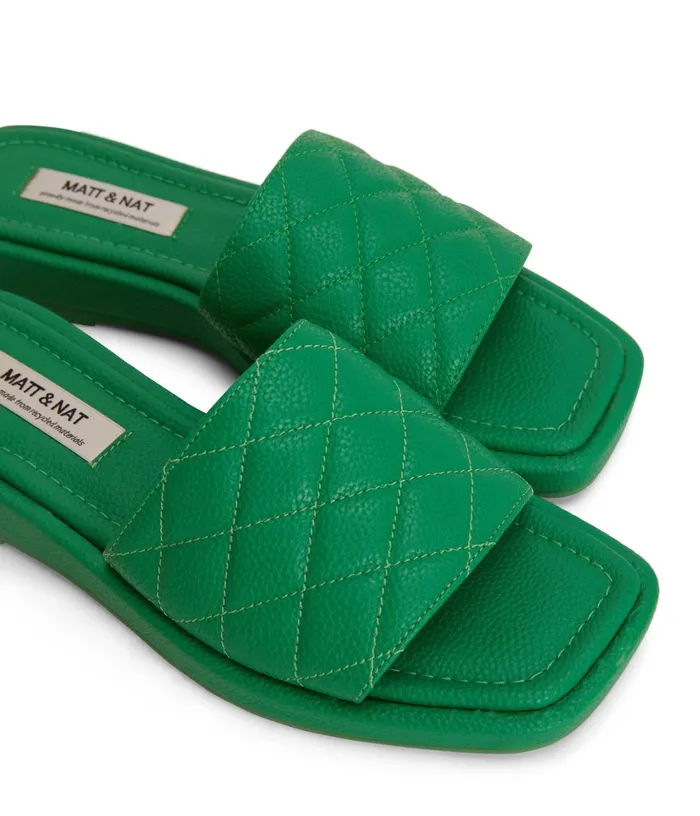 Women Brie Vegan Sandals Green Matt and Nat Sandals