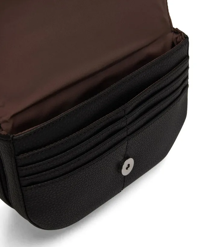 Women Buda Vegan Crossbody Bag 8211 Purity Black Matt and Nat Crossbody