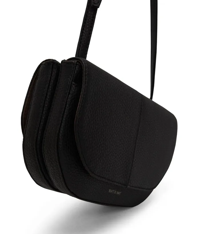 Women Buda Vegan Crossbody Bag 8211 Purity Black Matt and Nat Crossbody