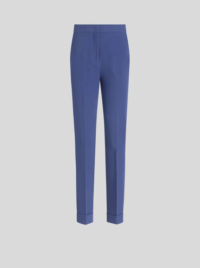 Women Cady Cigarette Trousers Etro Trousers