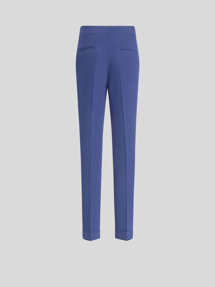 Women Cady Cigarette Trousers Etro Trousers