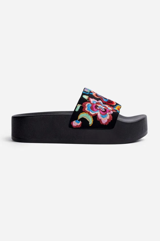 Women CALANTHE PLATFORM SLIDE Calanthe Johnny Was Shoes
