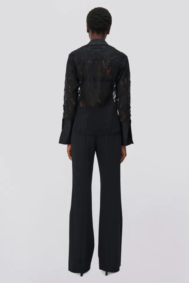 Women Candela Shirt Black Jonathan Simkhai Tops and Bodysuits