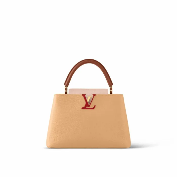Women Capucines Bag Louis Vuitton Louis Vuitton M20784 Capucines MM Arizona Wood 8211 Louis Vuitton Handbag Store