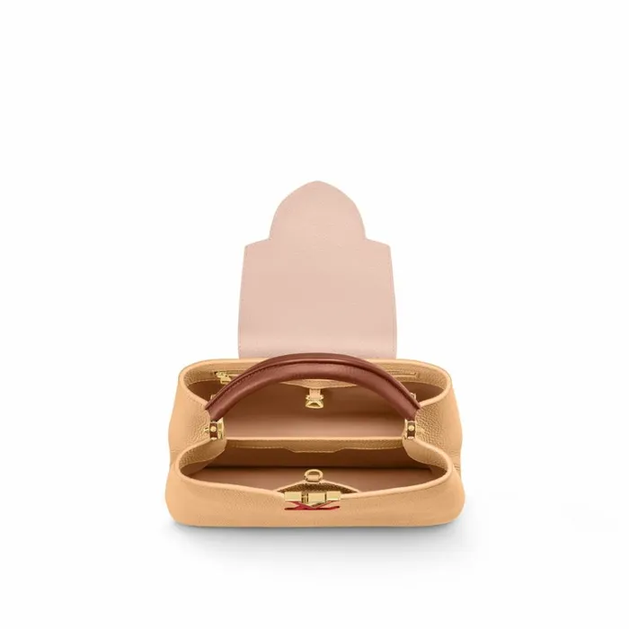 Women Capucines Bag Louis Vuitton Louis Vuitton M20784 Capucines MM Arizona Wood 8211 Louis Vuitton Handbag Store