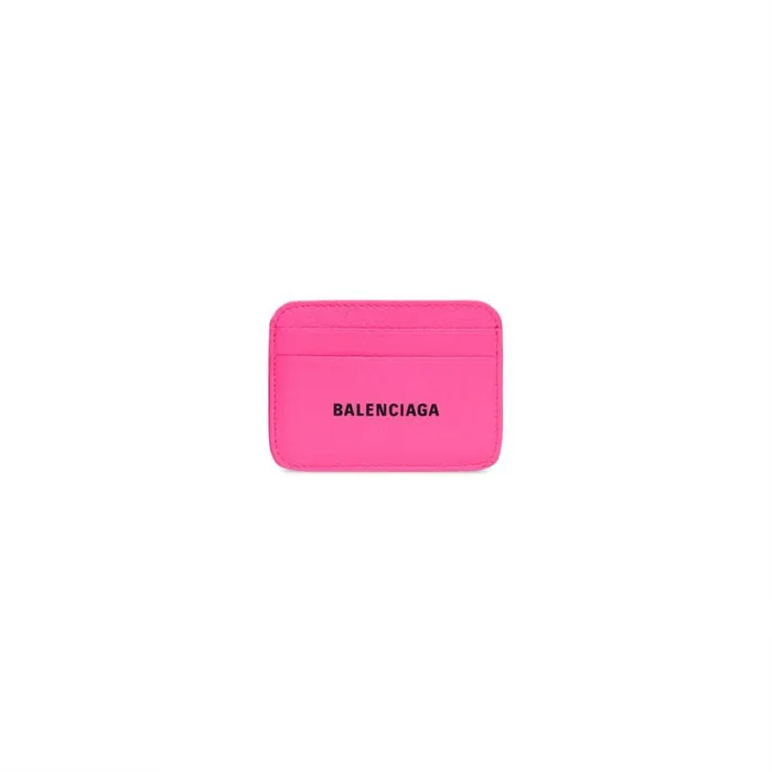 Women Card Holders Balenciaga Cash Card Holder In Fluo Pink
