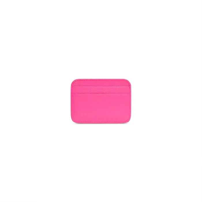 Women Card Holders Balenciaga Cash Card Holder In Fluo Pink