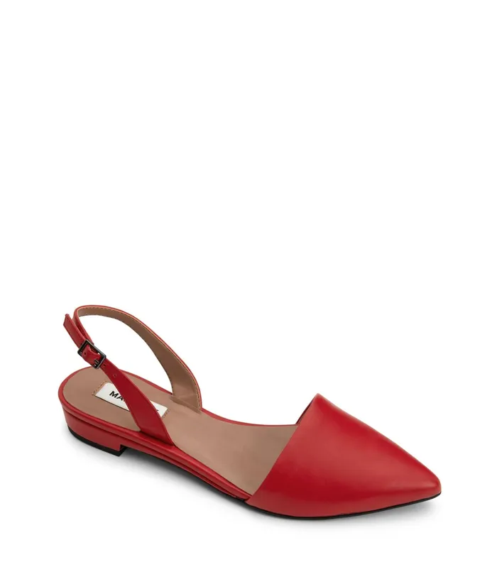 Women Cory Vegan Slingback Flats Red Matt and Nat Flats
