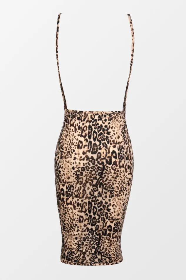 Women Cover Up Dresses Cupshe Carli Vneck Backless Leopard Cover Up Multicolor