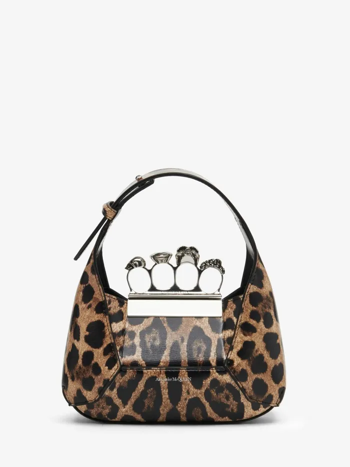 Women Crossbody Bags Alexander McQueen The Jewelled Hobo Mini Bag Naturalblack Women Crossbody Bags Alexander McQueen The Jewelled Hobo Mini Bag Naturalblack