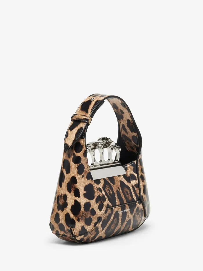 Women Crossbody Bags Alexander McQueen The Jewelled Hobo Mini Bag Naturalblack