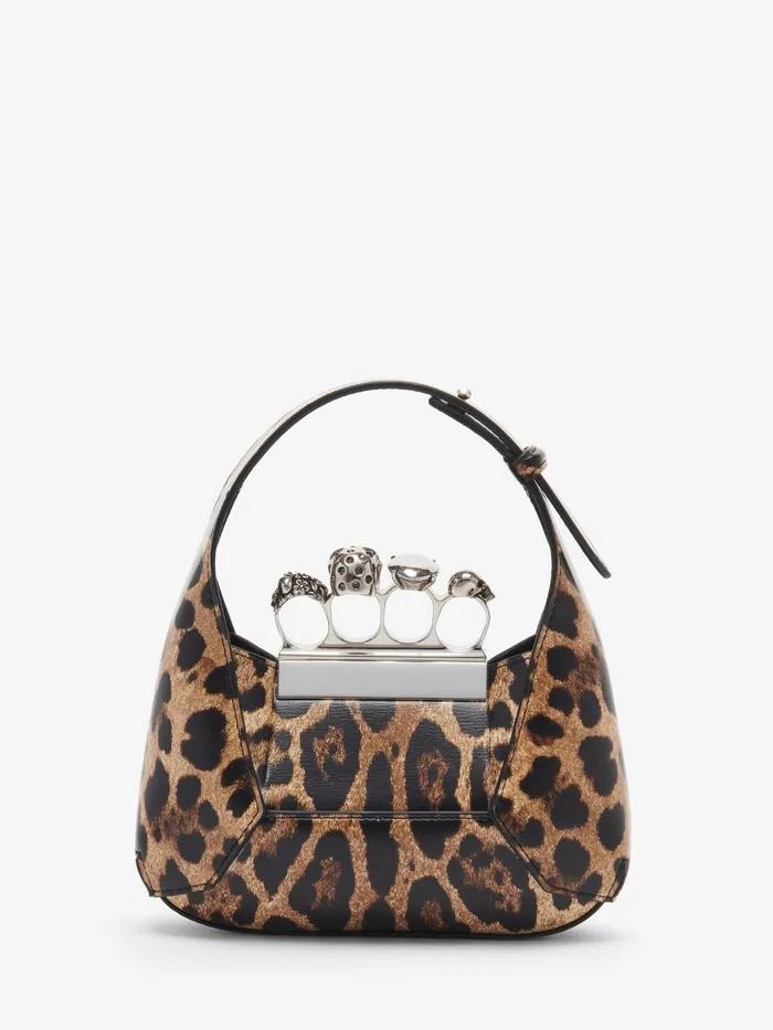 Women Crossbody Bags Alexander McQueen The Jewelled Hobo Mini Bag Naturalblack