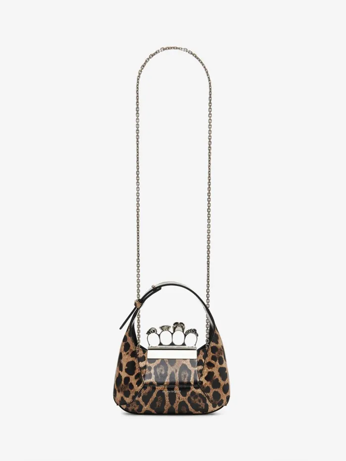 Women Crossbody Bags Alexander McQueen The Jewelled Hobo Mini Bag Naturalblack