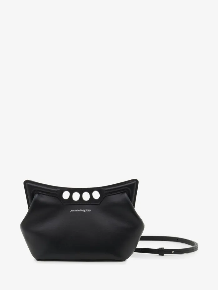 Women Crossbody Bags Alexander McQueen The Peak Bag Mini Black