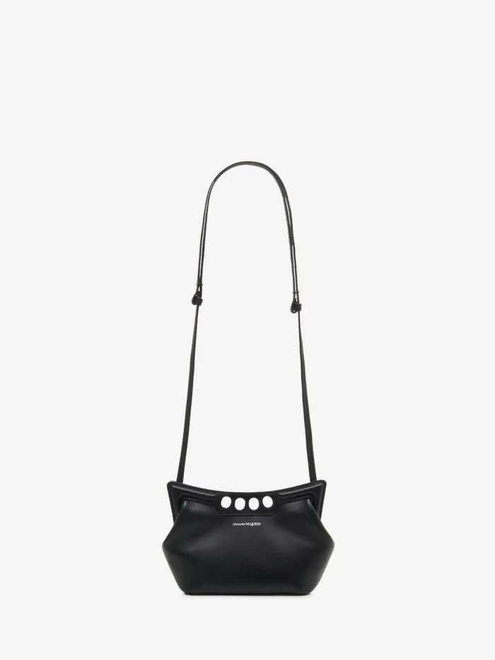 Women Crossbody Bags Alexander McQueen The Peak Bag Mini Black