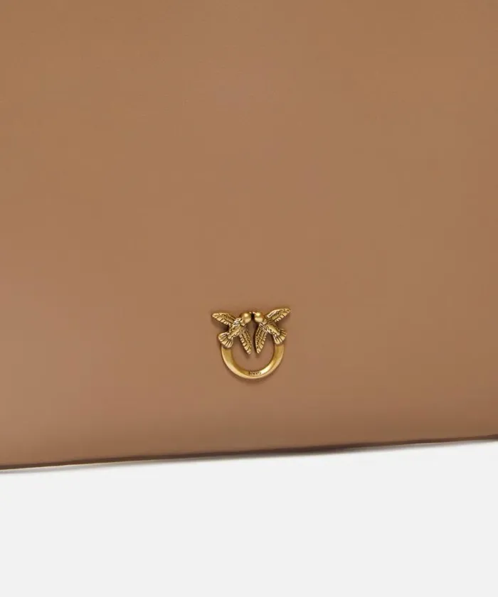 Women Crossbody Bags Pinko Classic Flat Love Bag Simply Ginger Biscuitantique Gold Women Crossbody Bags Pinko Classic Flat Love Bag Simply Ginger Biscuitantique Gold