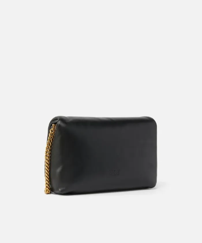 Women Crossbody Bags Pinko Classic LoveBag Click Puff Limo Black Block Colour Women Crossbody Bags Pinko Classic LoveBag Click Puff Limo Black Block Colour