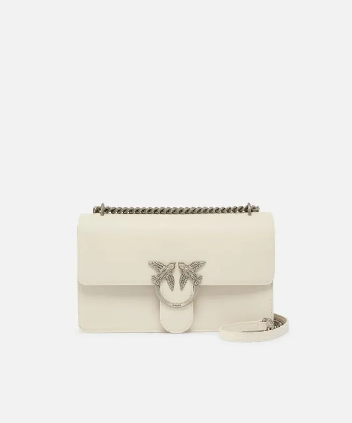 Women Crossbody Bags Pinko Classic Love Bag One Simply Whitewhiteold Silver
