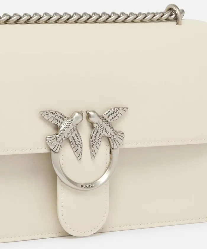 Women Crossbody Bags Pinko Classic Love Bag One Simply Whitewhiteold Silver