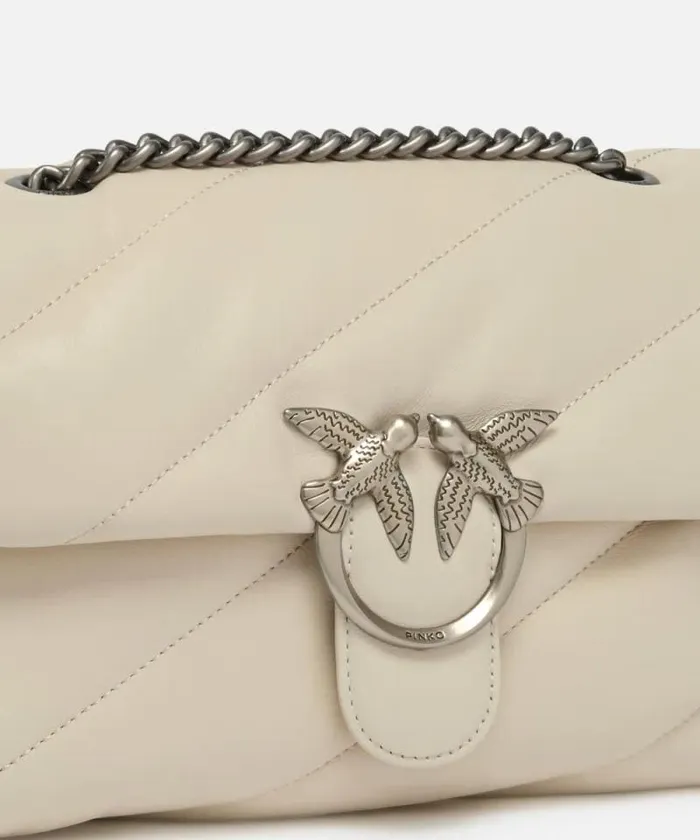 Women Crossbody Bags Pinko Classic Love Bag Puff Maxi Quilt Whitewhiteold Silver Women Crossbody Bags Pinko Classic Love Bag Puff Maxi Quilt Whitewhiteold Silver