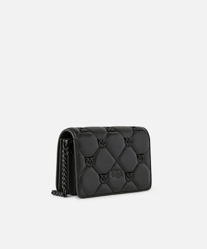 Women Crossbody Bags Pinko Love Bag Click Small Jewel Quilted Crossbody Bag PINKO Galleria Limo Black Block Colour Women Crossbody Bags Pinko Love Bag Click Small Jewel Quilted Crossbody Bag PINKO Galleria Limo Black Block Colour