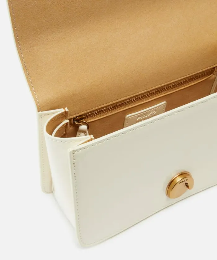 Women Crossbody Bags Pinko Love Bag Small Leathereffect Crossbody Bag Whitewhiteantique Gold Women Crossbody Bags Pinko Love Bag Small Leathereffect Crossbody Bag Whitewhiteantique Gold