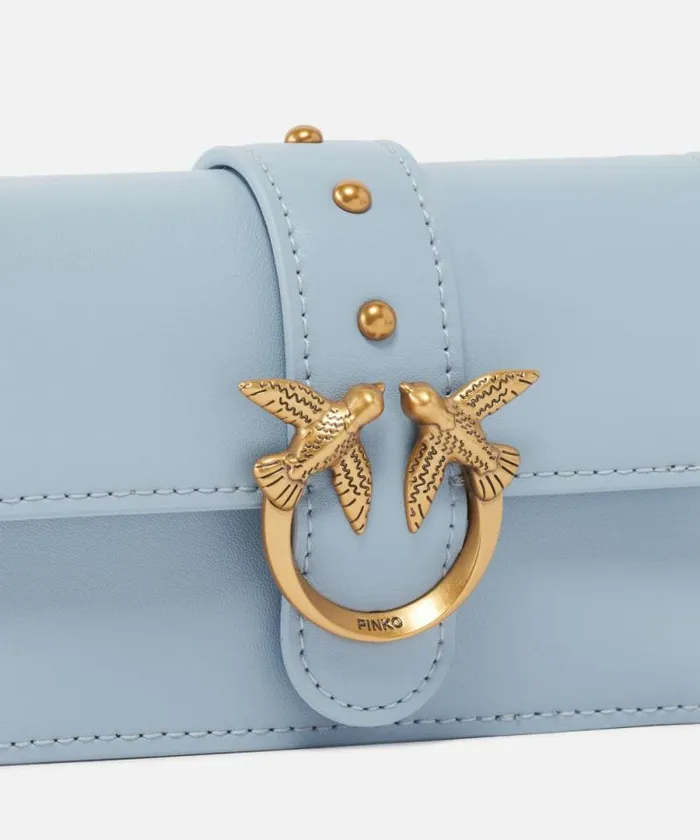 Women Crossbody Bags Pinko Micro Love Bag One Simply Lightblueantique Gold Women Crossbody Bags Pinko Micro Love Bag One Simply Lightblueantique Gold