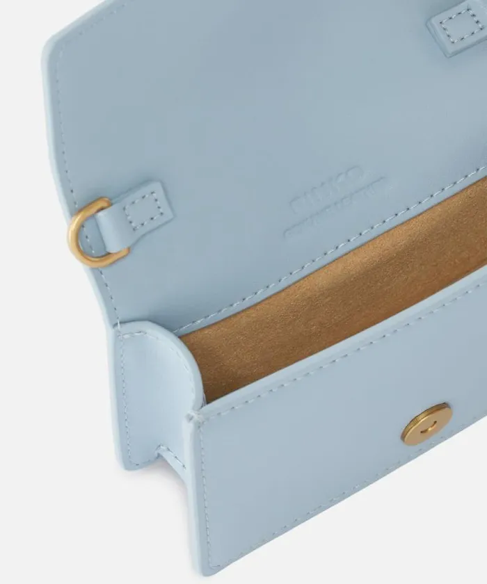 Women Crossbody Bags Pinko Micro Love Bag One Simply Lightblueantique Gold Women Crossbody Bags Pinko Micro Love Bag One Simply Lightblueantique Gold