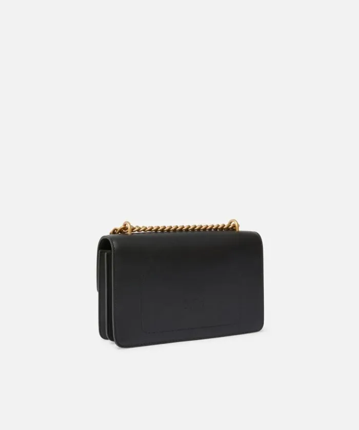 Women Crossbody Bags Pinko Mini Love Bag One Simply Blackantique Gold Women Crossbody Bags Pinko Mini Love Bag One Simply Blackantique Gold