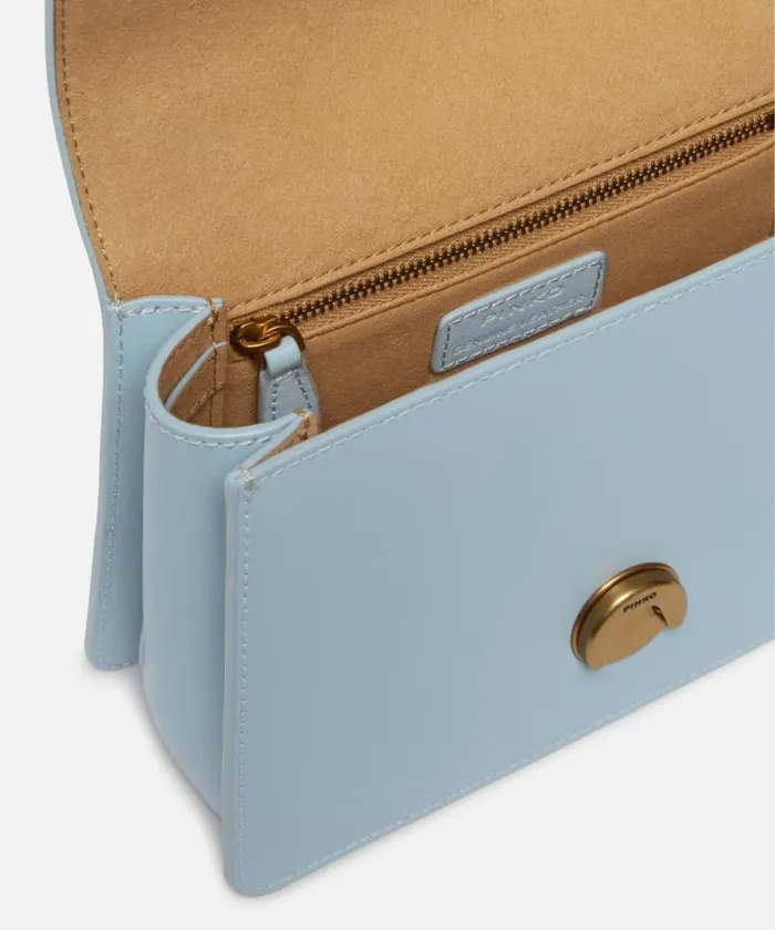 Women Crossbody Bags Pinko Mini Love Bag One Top Handle Light Simply Lightblueantique Gold