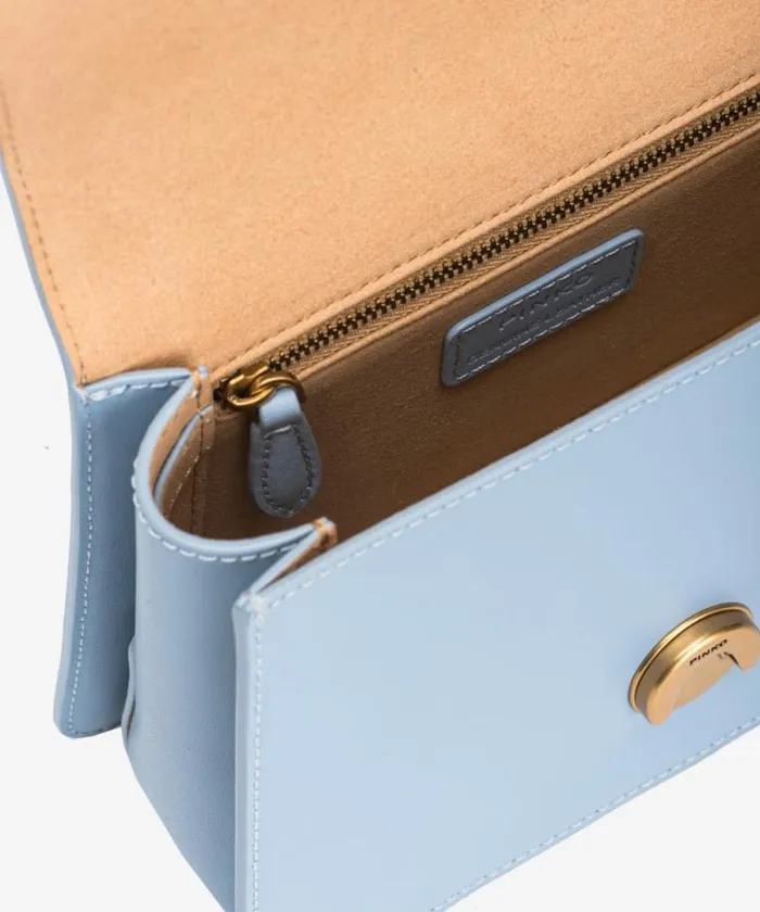Women Crossbody Bags Pinko Mini Love Bag One Top Handle Light Simply Lightblueantique Gold