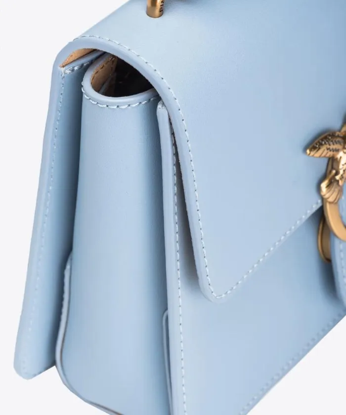 Women Crossbody Bags Pinko Mini Love Bag One Top Handle Light Simply Lightblueantique Gold