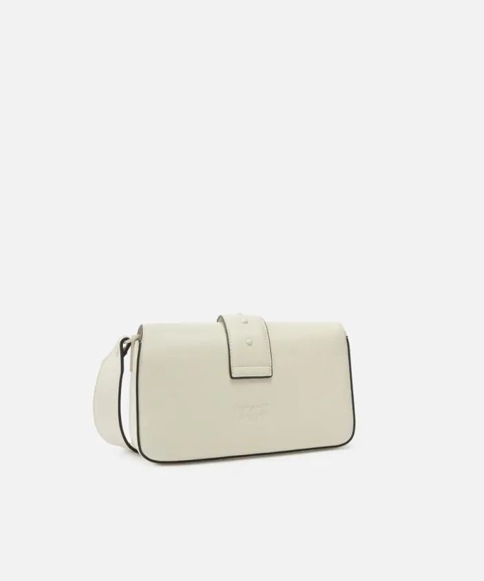Women Crossbody Bags Pinko Mini Love Bag Soft Crossbody Bag In Coloured Leather White Whiteblock Colour