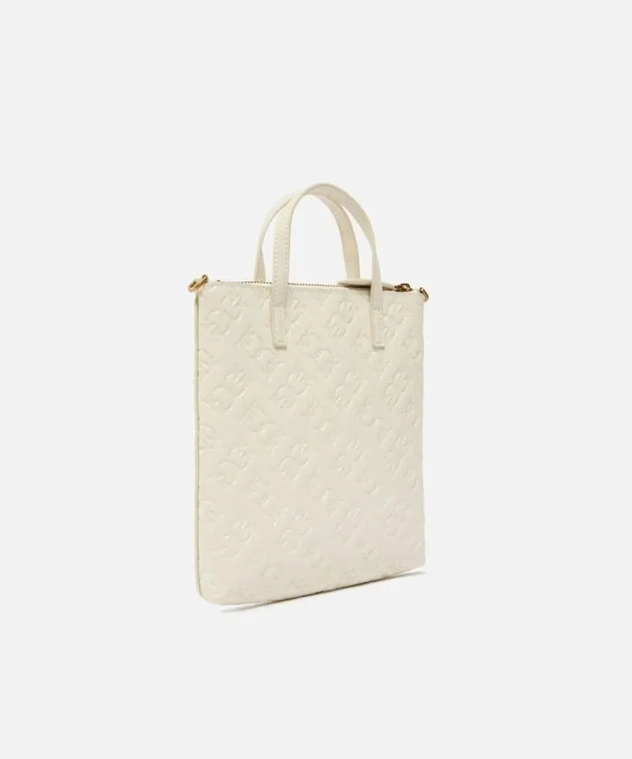 Women Crossbody Bags Pinko Mini Shopper Bag With Monogram Logo Whitewhiteantique Gold Women Crossbody Bags Pinko Mini Shopper Bag With Monogram Logo Whitewhiteantique Gold
