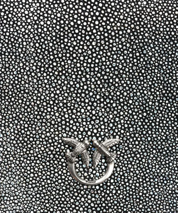 Women Crossbody Bags Pinko PINKO Galleria Stingray Mini Love Bag Click Blackold Silver Women Crossbody Bags Pinko PINKO Galleria Stingray Mini Love Bag Click Blackold Silver