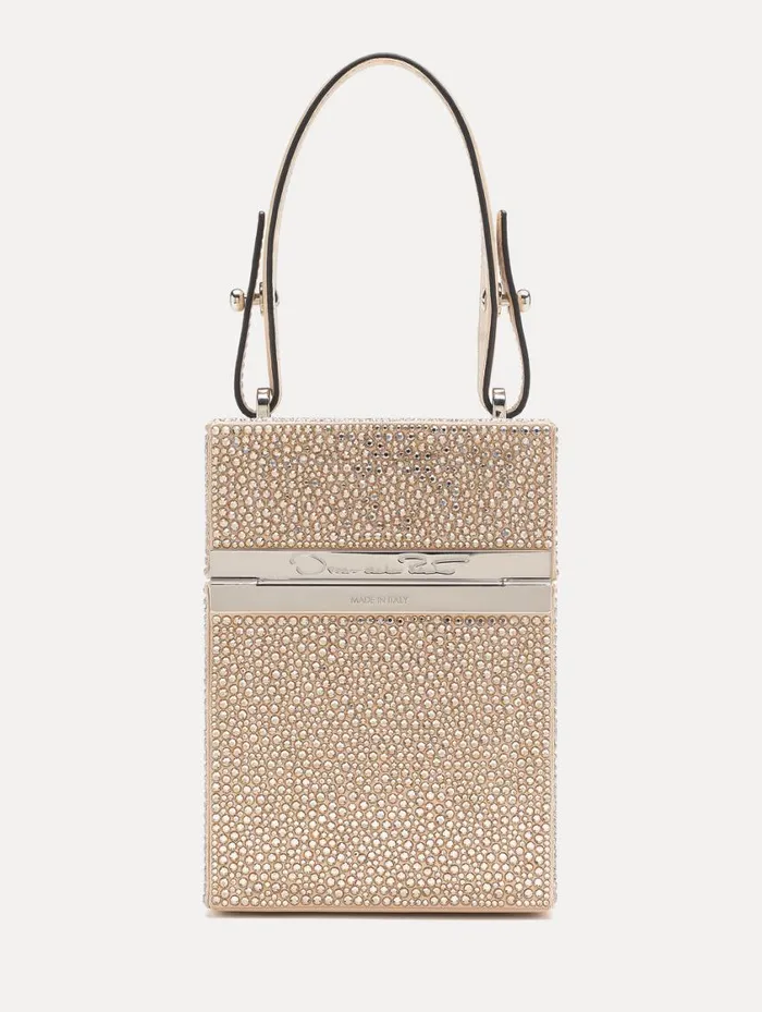 Women Crystal Pav Alibi Cube Champagne Oscar De La Renta Handbags Women Crystal Pav Alibi Cube Champagne Oscar De La Renta Handbags