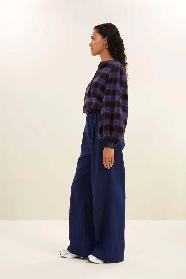 Women Day Check Blouse Kingsblue Bybar Blouses