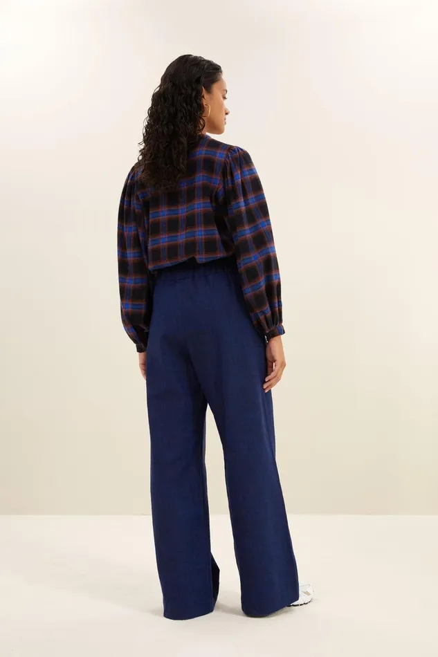 Women Day Check Blouse Kingsblue Bybar Blouses