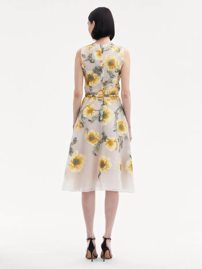 Women Degrad Poppy Fil Coupe Dress Grey Yellow Oscar De La Renta Dresses Women Degrad Poppy Fil Coupe Dress Grey Yellow Oscar De La Renta Dresses
