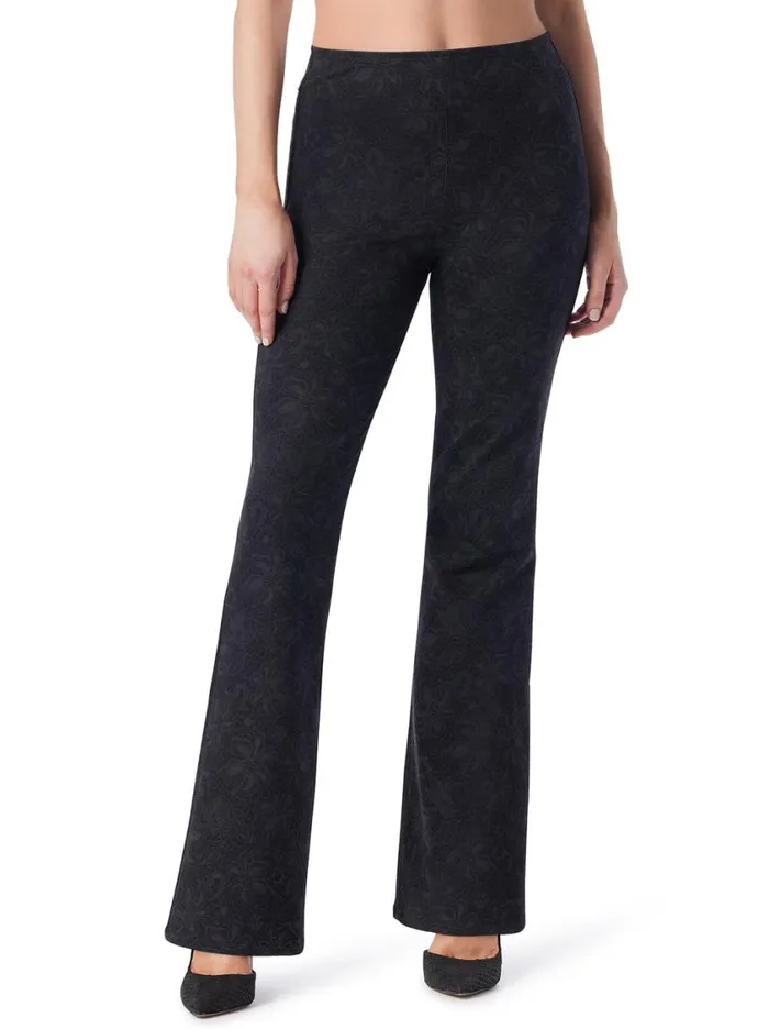 Women Denim Jessica Simpson Pull On Flare In Black Laced Floral